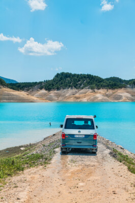 David Sepeau Photographe Bordeaux gironde nouvelle aquitaine France Van Volkswagen T6 California Ocean bord du lac bleu 