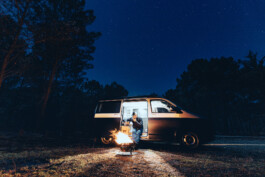 David Sepeau Photographe Bordeaux gironde nouvelle aquitaine France Photo de nuit Vanlife Van Volkswagen T6 California Ocean 